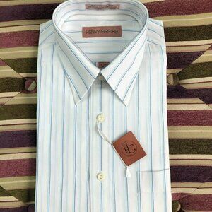 HENRY GRETHEL Striped Dress Shirt - NWT's